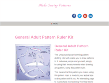 Tablet Screenshot of easy-pattern-making.com